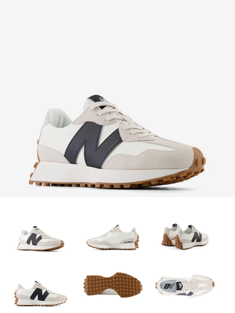 Women’s Neutral & Black Retro Runner Sneakers